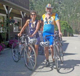 Hughes cycling training client Julie Gazmararian